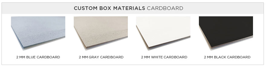 Custom Box Materials - Cardboard