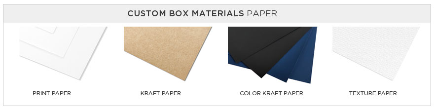 Custom Box Materials - Paper